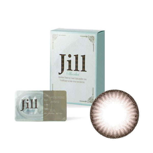 [度あり]カラコン Jill Sherbet アプリコット(14.8mm)※リニューアル